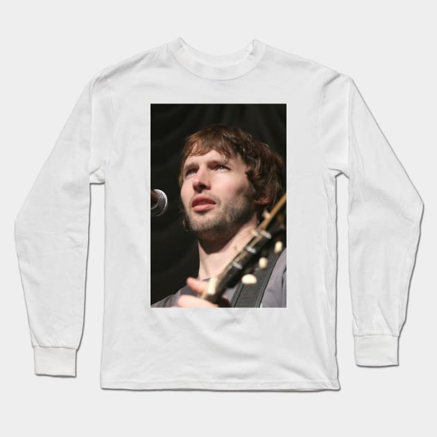 James Blunt Photograph Long Sleeve T-Shirt by Concert Photos